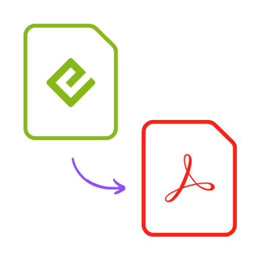 Convert EPUB to PDF Online. Change or translate Ebooks to PDF icon