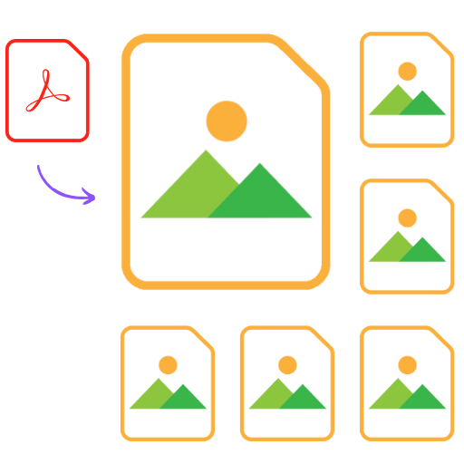 Convert PDF to Images online. Export PDF to JPG / PNG. icon